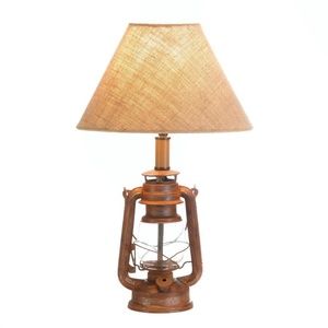 2best-Vintage-Look Camping Lantern Table Lamp
